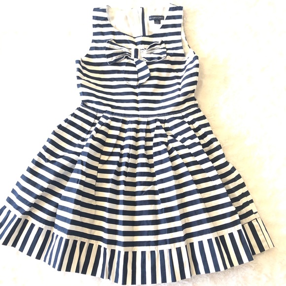 Pumpkin Patch Girls Dress with Bow Stripes Size 9 - Picture 10 of 10